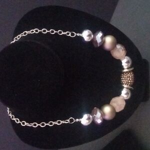 Paparazzi Bold Silver and Gold Necklace Bracelet And Ring